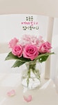 갤럭시, #아이폰배경화면 406탄 - 글귀, 감성 | 핑크 장미 꽃다발, 분홍 장미, 꽃꽂이