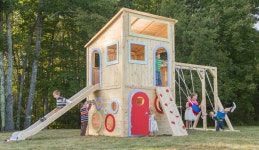 Playhouse 8 Outdoor Playhouse | CedarWorks | 놀이터, 놀이방, 건축