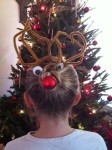 >:D Reindeer hair bun by J.Fornal Scalia via Facebook. | Reindeer hair bun, Dance hairstyles, Crazy hair days I am *totally... 