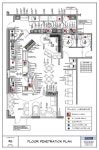 Cafe floor plan showing floor stub-ups | 평면도, 카페 디자인, 커피숍 디자인