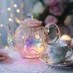 Pin by Beauty soogi on 아크릴ㆍ유화 in 2023 | Tea party, Fairytale decor, Bejeweled bottles