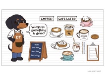 캐릭터 디자인 - 블랙탄디티 패밀리 | Latte, Drinks
