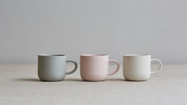 Mr & Mrs Mug, Pale Grey, Pink, Stone | 머그, 도자기 아이디어, 머그잔