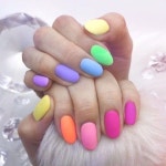 • Nail Design 파스텔네일 달콤하고 사랑스럽게! | 무지개 네일, 파스텔 네일, 아크릴 네일 디자인