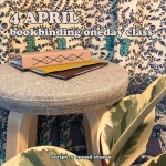 4월, 연남동의 스크립트 @script_scene  에서 총 2회 북바인딩 원데이 클래스가 열립니다.🌷 . 실과 바늘로  3권의 수제노트를 만드는 시간을... 