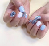 • Nail Design 자개 네일 ✨영롱함보소~! 2019 | 네일, 젤네일아트