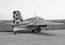 Messerschmitt Me 163B-1 +yellow 26 (Werk. nr 191916), of I./JG 400 - captured by U.S. troops at Brandis (Germany) in April 1945.... 