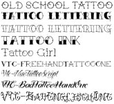 Tattoo fonts(이미지 포함)
