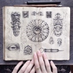 Elena Limkina on Behance | 미술 스케치북, 건축 드로잉, 스케치