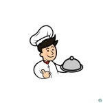요리사 캐릭터 일러스트 ai 무료다운로드 free Chef character vector | Desain logo, Desain