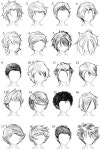 Hair ideas. I always like to make my own... | 머리카락 그리기, 남자 머리 그리기, 머리 그리기