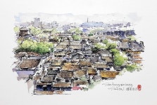 watercolor에 있는 善圖 李님의 핀 | 어반 스케쳐스