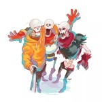Underswap Papyrus, Original Papyrus and Underfell Papyrus | 귀여운 그림, 파피루스, 일러스트레이션