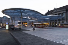 *어반 캐노피 [ Vehovar & Jauslin Architektur ] Aarau Bus Station Canopy :: 5osA_오사 - 2021 | 버스 터미널, 캐노피, 주유소