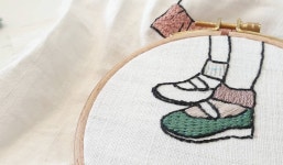 ㆍ ㆍ  자수가 처음이랬는데 그 어려운 롱앤숏을  이렇게 완벽하게 했어요.  앞으로 더더 기대됩니다♡  ㆍ... 