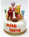 Pin de taekyounglee en 클레이 쿠키 (con imágenes) | Torta para chicas, Tortas, Tortas infantiles