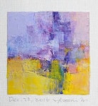 Dec. 22, 2016 9 cm x 9 cm (app. 4 x 4) oil on canvas  © 2016 Hiroshi Matsumoto | 추상화, 조화