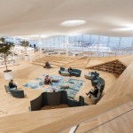 A library as an inhabited bridge | 도서관 건축, 계단 건축, 작은 집