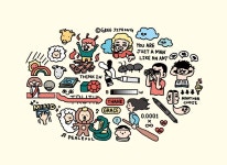 Class101 - 클래스101 | 나만의 문방구를 차려요! 그리지영의 타블렛으로 굿즈 만들기 | 개미, 흑백논리, 스티커