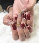 #christmasnails #크리스마스네일 #winternails #leopardnails #irv… | 네일아트, 젤네일, 크리스마스 네일