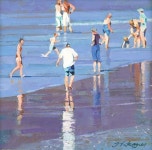 Bathers, Portreath II | 초상화, 유화, 해변