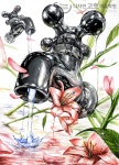 기초디자인 강사 연구작 - 수도꼭지, 꽃, 물 | 그림, 그림 그리는 방법, 귀여운 그림