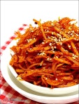 Seasoned dried shredded squid // 오징어채무침
