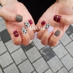 아니모네일(animo nail) | Animal Print Nail Korean Nail Idea #아트네일 #Akiwarinda | Uñas, Arte