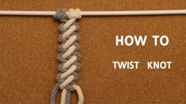 DIY Macrame Twist knot / 마크라메  / マクラメ / Макраме / Macramé / Makramee / m... (con immagini) | Braccialetti... 