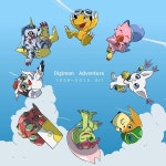 디지뎁스(Digi DEPs) | Digimon Adventure - DigiDestined's Digimon with their Accessories: Agumon with Tai's Goggles, Biyomon (Piyomon) with Sora's Hat...