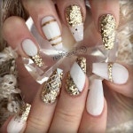 76 Amazing Ideas With Multi Colors For Luxe Nails - PinningFashion | 하얀 네일