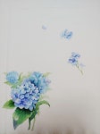 천아트 - 수국 : 네이버 블로그 | 꽃그림, 수국, 수채화 꽃
