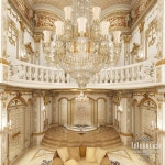 #WhiteandGold Villa Interior Design in Dubai, Luxury Residential Villas, Photo 4 | 인테리어, 고전 건축