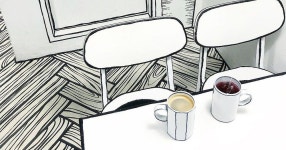 연남동 239-20 카툰(만화) 까페 | Korean cafe, How are you feeling, Make it yourself