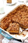 picking up a slice of easy pumpkin cheesecake bars | Pumpkin cheesecake bars, Cheesecake bars, Pumpkin cheesecake easy