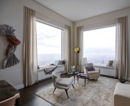 Kelly Behun has created a show residence near the top of Rafael Viñoly's 432 Park Avenue, using a palette that complements the... 