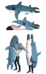 shark sleeping bag  http://mychumbuddies.com/ | 상어, 발명품, 재미있는 것들