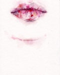 Art에 있는 4 4님의 핀 | 그림, 수채화, 입술