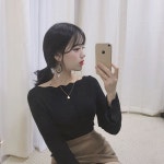 인기급상승중인 물결넥T🖤 . . . #물결넥T#오앤지 | 드레스, 얼짱