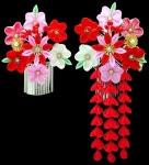 「かんざし」おしゃれまとめの人気アイデア｜Pinterest｜장소영 Sophia Jang | ピンク, つまみ細工, かんざし