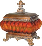 Ok Lighting OK-2647 Gold Amber Jewelry Box | 인테리어