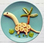 Banana dino(이미지 포함) | 푸드아트