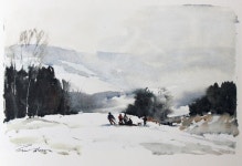 Pin de 정임 김 en 쉬운수채화 | Pintura paisajistica, Arte paisajes, Temas de pintura