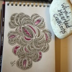 Closer view of the #doodle #molygon #arttherapy #brainyoga #colouringforadults #doodling #drawing #doodlegems #doodleart... 