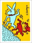 Bunny On The Move Playboy Magazine Limited Edition Silkscreen - Keith HARING | 팝아트, 그리기