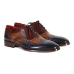 Paul Parkman Mens Three Tone Wingtip Oxfords (ID#PP2278) | 남성 신발, 구두, 아름다운