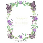 꽃 경계 디자인, 복고, 디자인, 결혼식무료 다운로드를위한 PNG 및 PSD 파일 (com imagens) | Design de convite, Molduras para... 