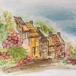 #englishvillage from @artimpressions #artimpressions @watercolorwithkendra This was kinda hard for me to do. #watercolorpainting... 