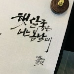 햇살 좋은 오느 봄날에 | 손글씨, 문구, 3d 그림