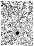 Print zen anti stress mechanisms to print  coloring pages | 색칠 공부 자료, 패턴, 젠탱글